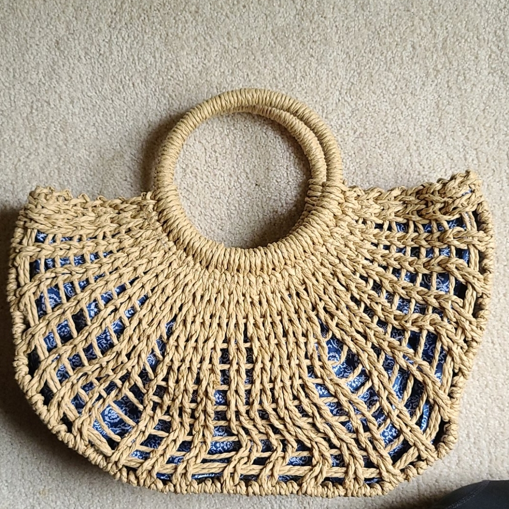 NY&C woven tote bag